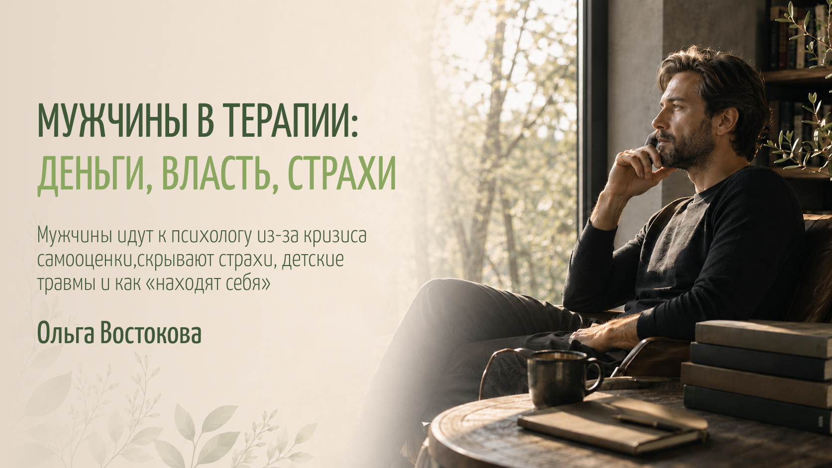 Зачем мужчины ходят к психологу: деньги, власть, страхи