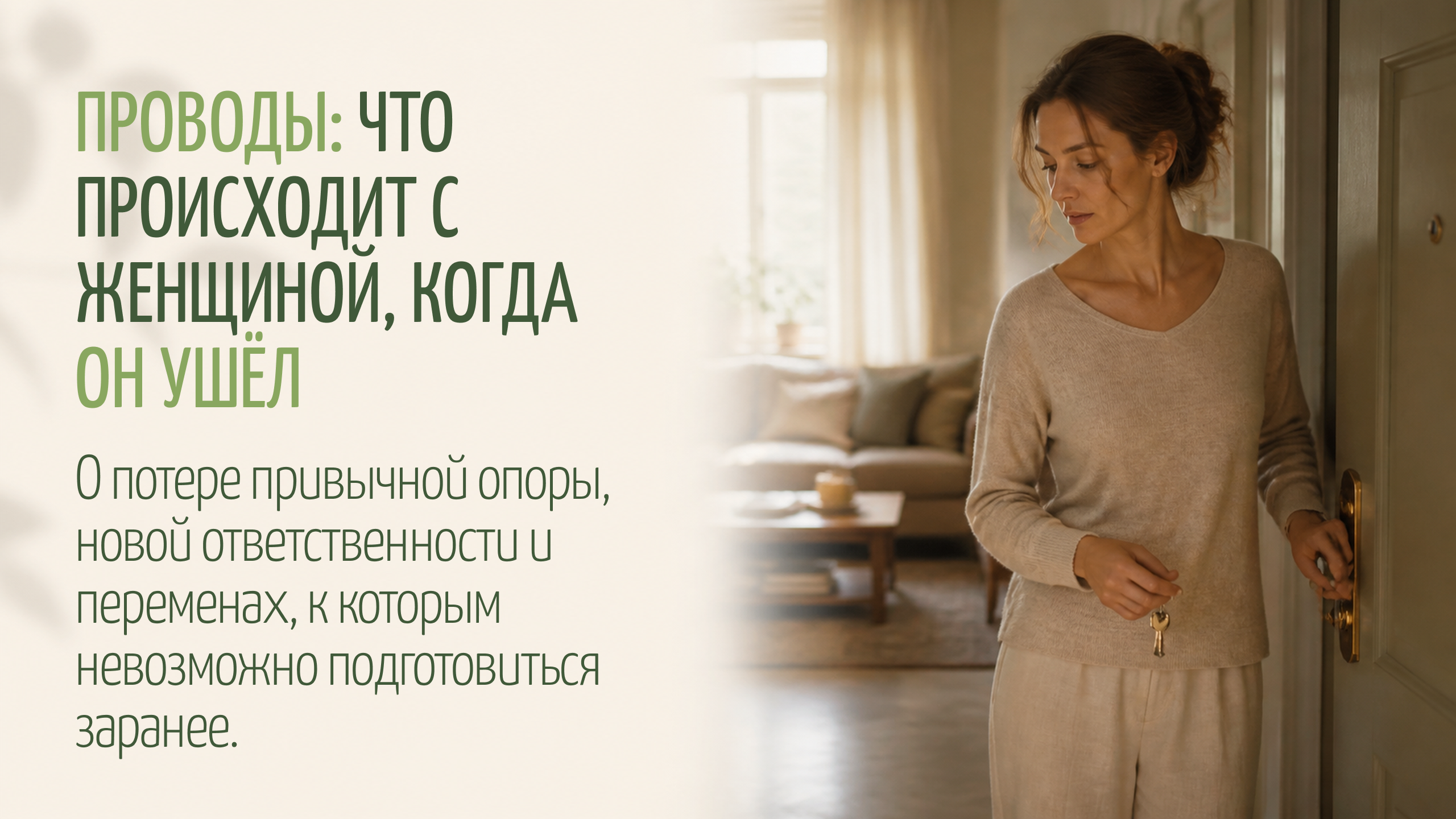 Проводы: что происходит с женщиной, когда он ушёл