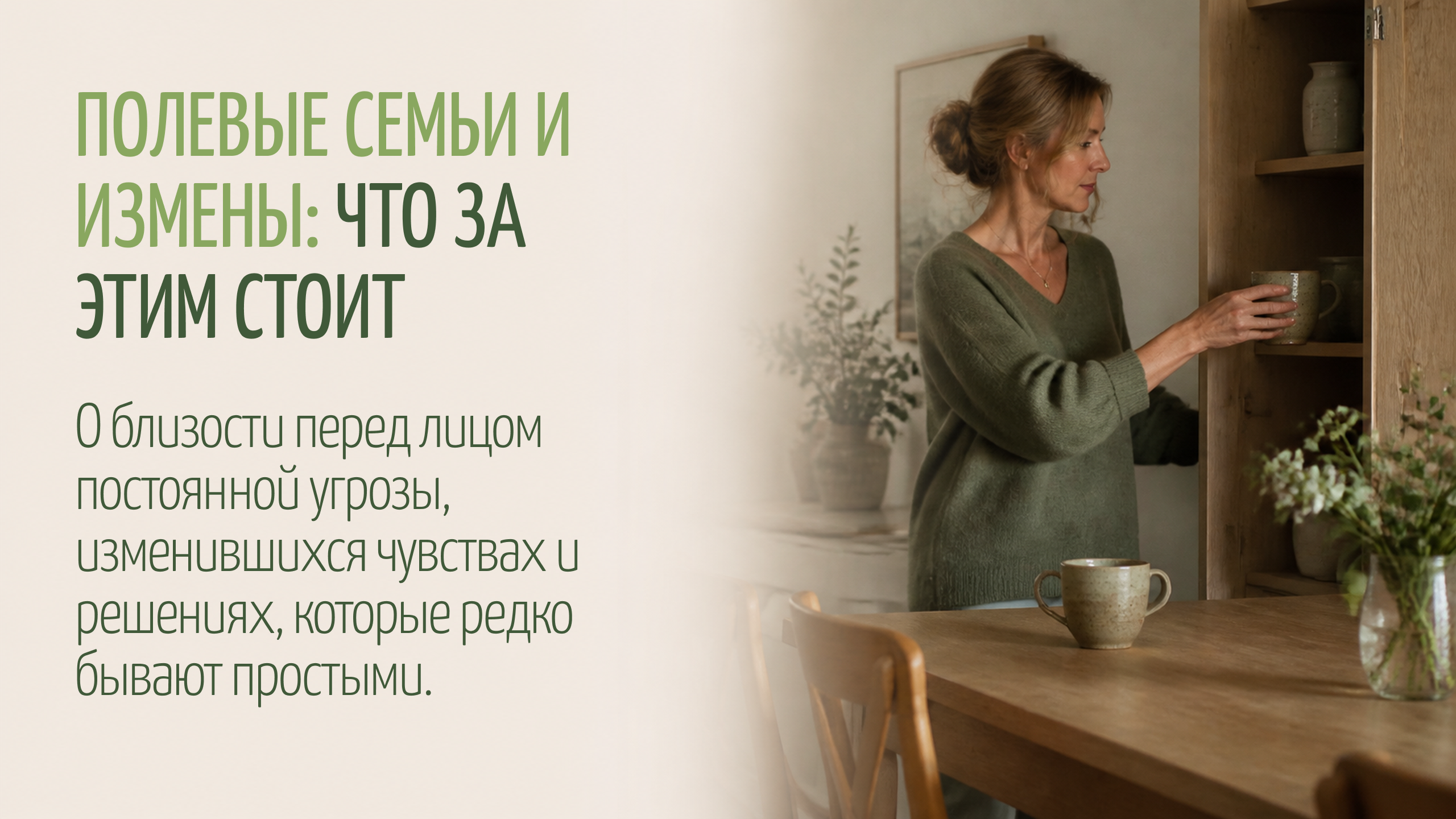 Полевые семьи и измены: что за этим стоит